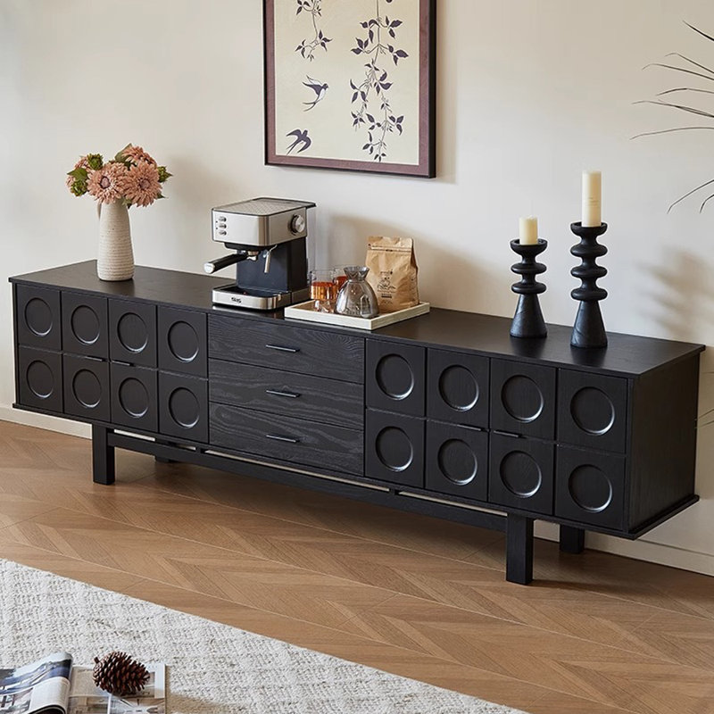 Meuble télé moderne et minimaliste avec rangement, H 24,8 po x L 78,74 po x l 15,75 po