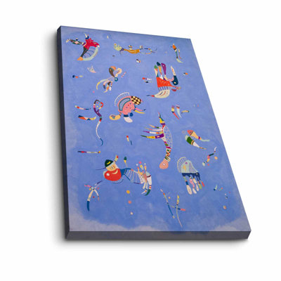 Vasili Kandinsky Decorative Canvas Painting, 17.7 x 27.6 inches | 100% Canvas, Sturdy 100% Wooden Frame (Thickness: 1.1 inches) | Vibrant Art Piece for Home Decor, Perfect for Living Room & Office Spaces