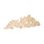 6-1/2 in x 30 in x 3/4 in Unfinished Hand Carved Solid Wood Onlay Acanthus Wood Applique-75104955