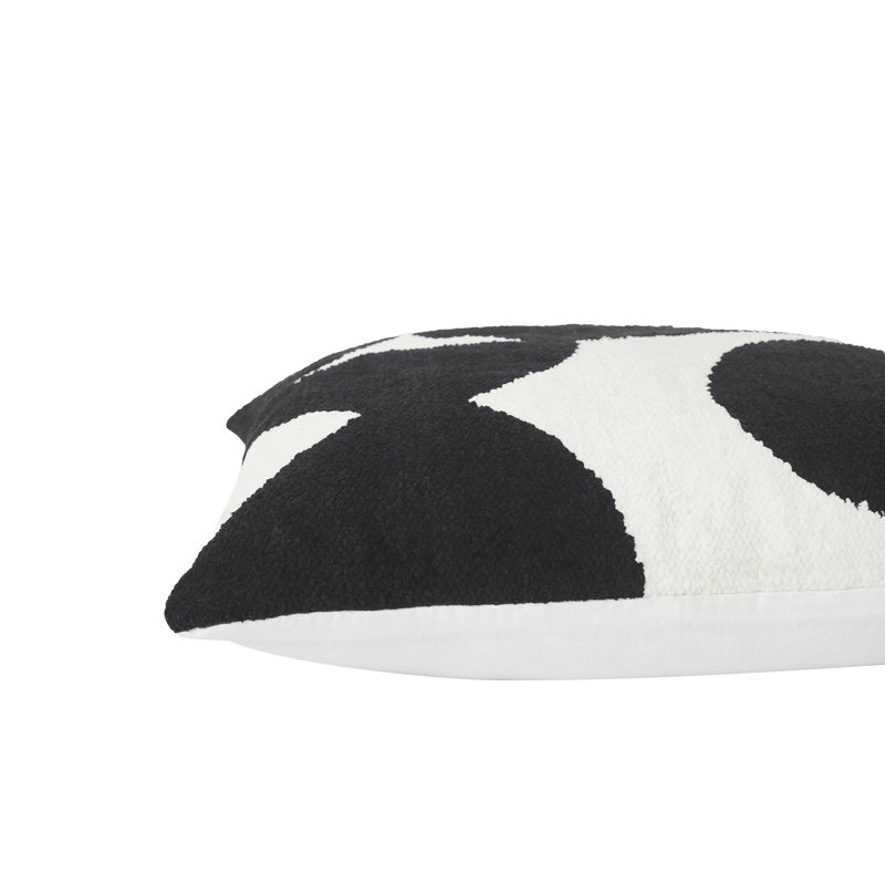Coussin d'intérieur Merano, Noir / blanc géométrique
