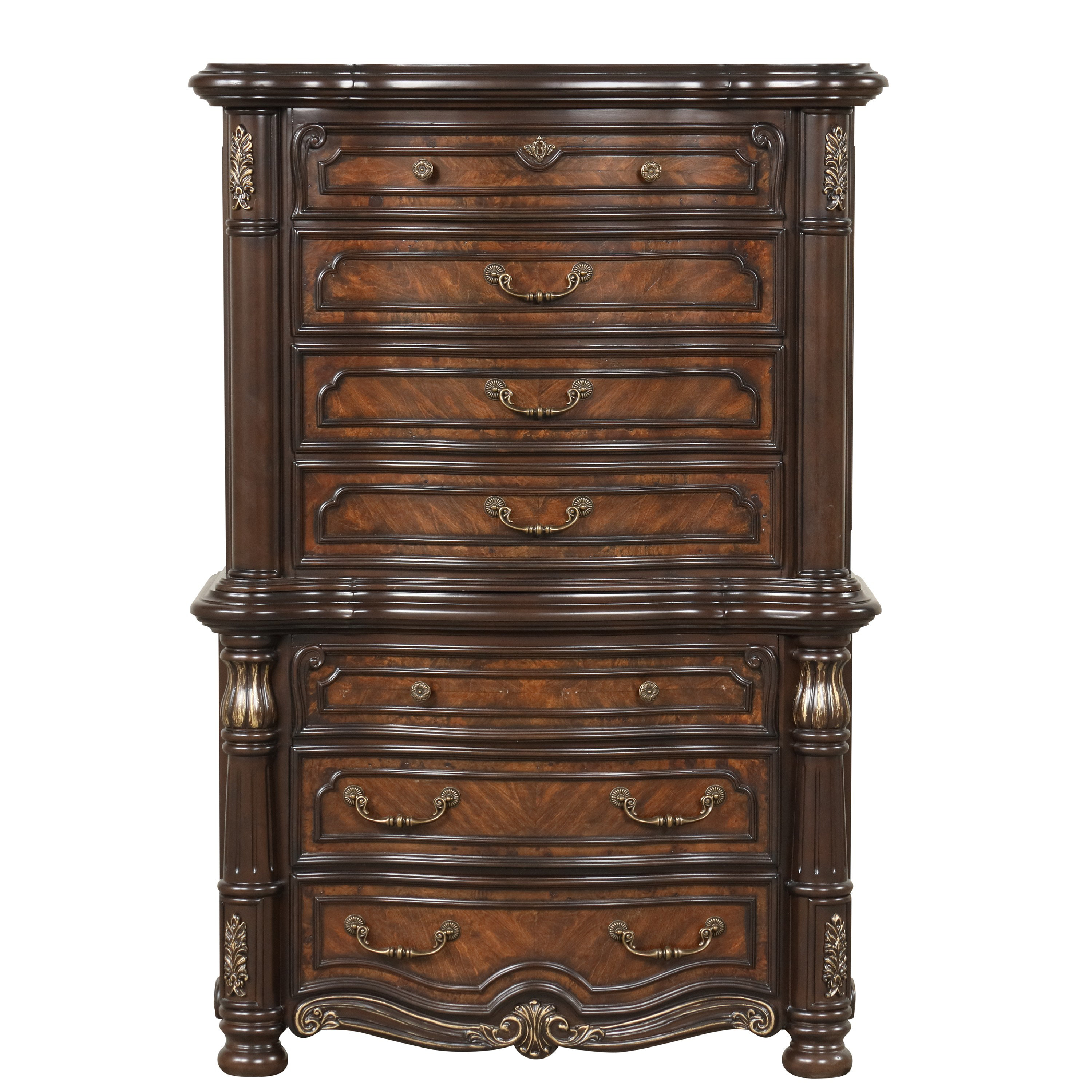 brown tall dresser Bradenton Solid Mahogany Wood with 8 Drawers this tall chest of 8 drawers also boasts an excellent heirloom quality Bardugo Solid Mahogany Wood Large