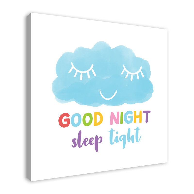 Art de toile serrée good night sleep Maag, H 16 po x l 16 po x P 1,25 po, Toile tendue