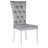 Kerwin Grey And Chrome 7-Piece Rectangular Dining Table Set-891777052-891777051