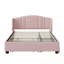 Grand lit plateforme tapissier avec lit gigogne simple et 2 tiroirs-760901341