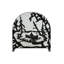 Canoe at Lake Single Panel Fireplace Screen