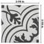 Twenties Mini 4" x 4" Ceramic Patterned Wall & Floor Tile