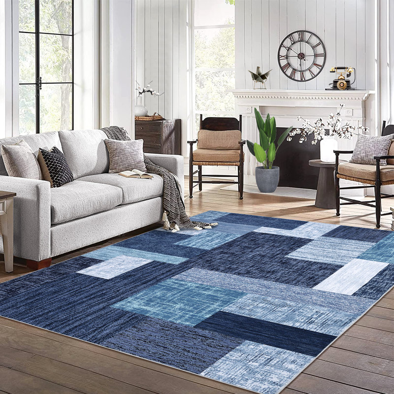 Tapis rectangulaire Joyace avec envers antidérapant, Rectangle 4 pi x 6 pi