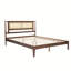 Lit plateforme en bois avec tête de lit et lattes-70538864-70538865