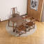 Bureau industriel en bois d'orme massif