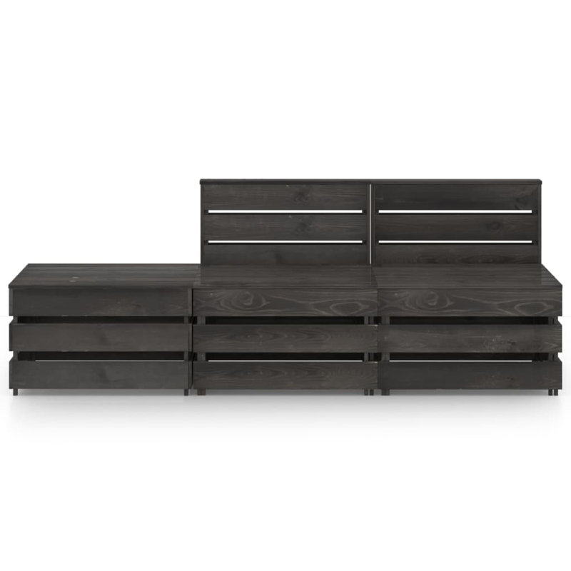 Pateros 2 Seater Sofa Set, Grey