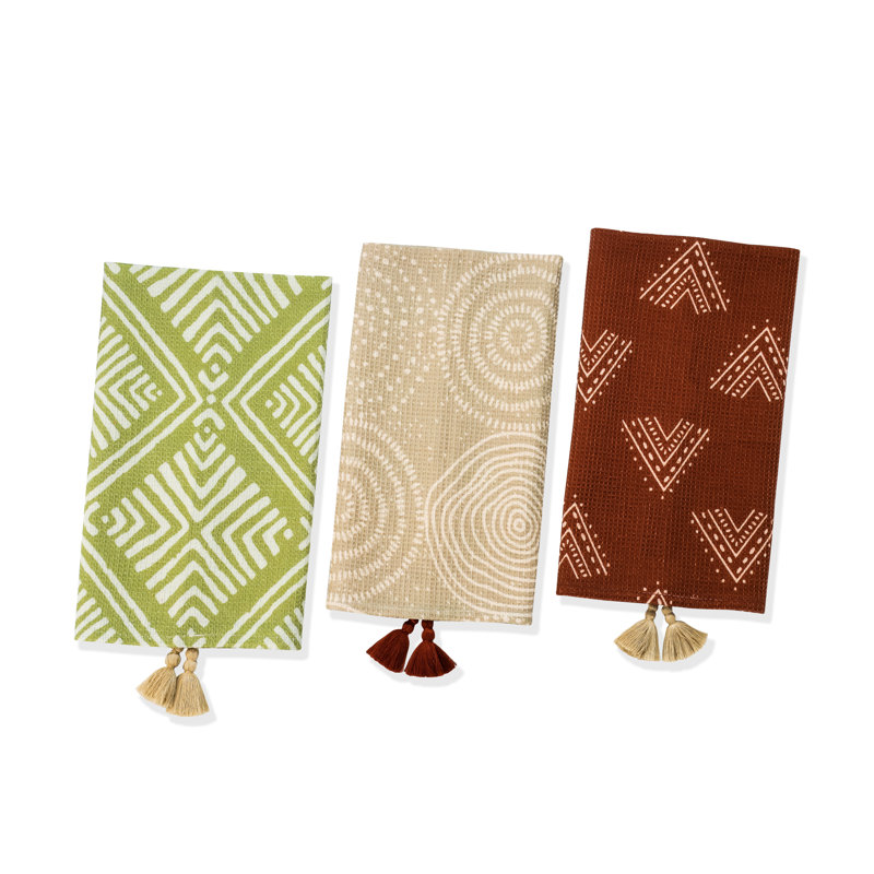 Ensemble de serviettes de cuisine Earthy Bohemian