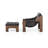 Tuckerman 30" W Leather Armchair with Ottoman-491422224
