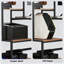 Bureau d'écriture industriel, bureau d'ordinateur avec tablette à 4 niveaux-1075772606