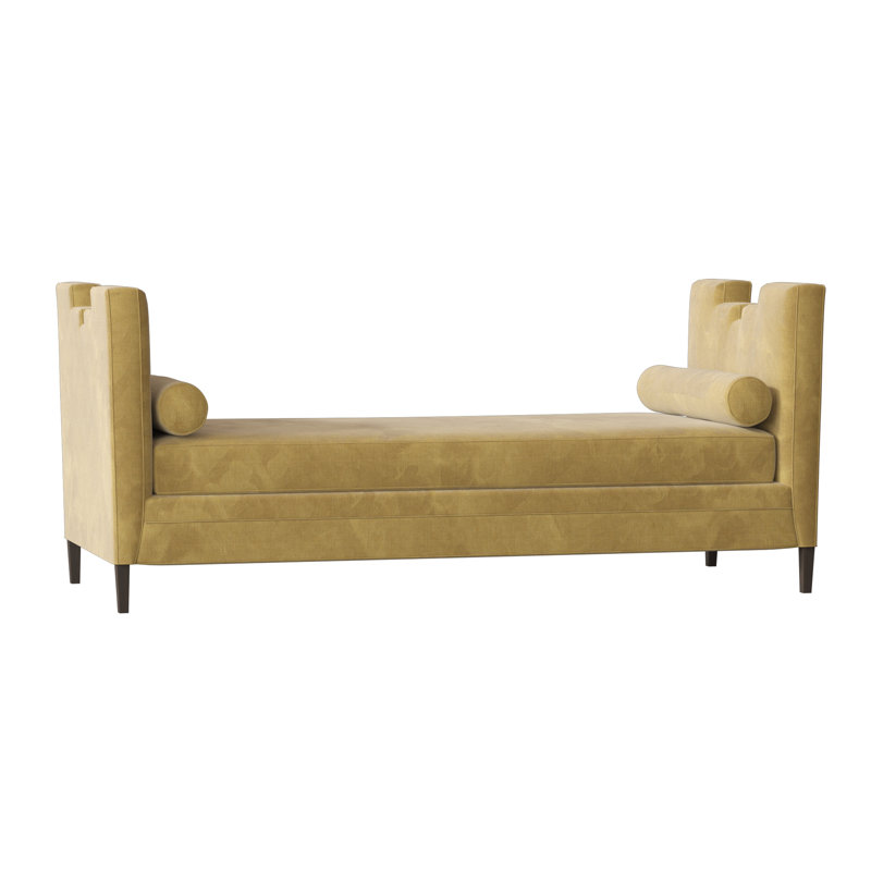 Ida Upholstered Bench, Savona Butter, Espresso