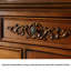 Buffet 47,24 "en bois d'hévéa massif brun avec 2 portes et 4 tiroirs-526065780