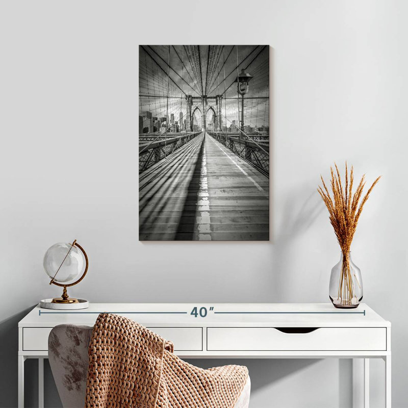 Lilie Brooklyn Bridge Shadow, 24" H x 16" W