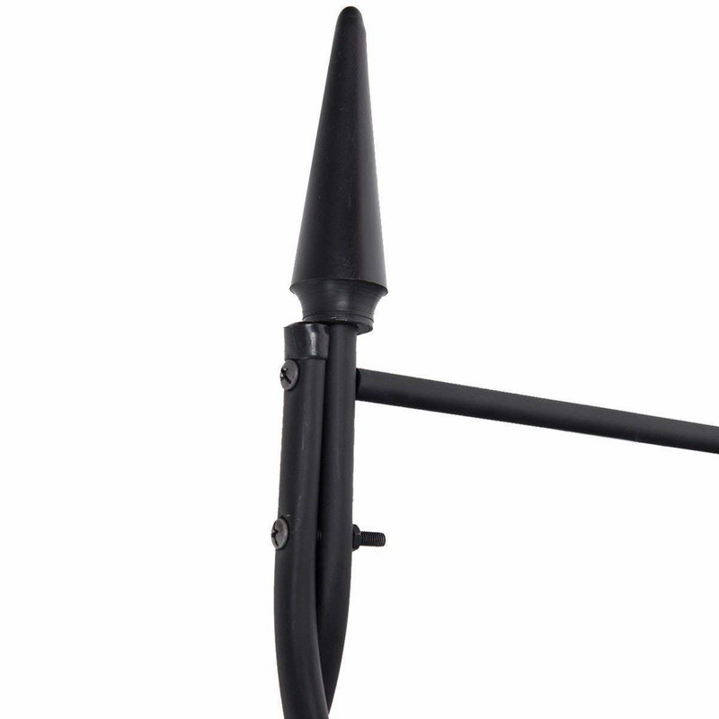 55 W x 15 D Steel Arbor in Black