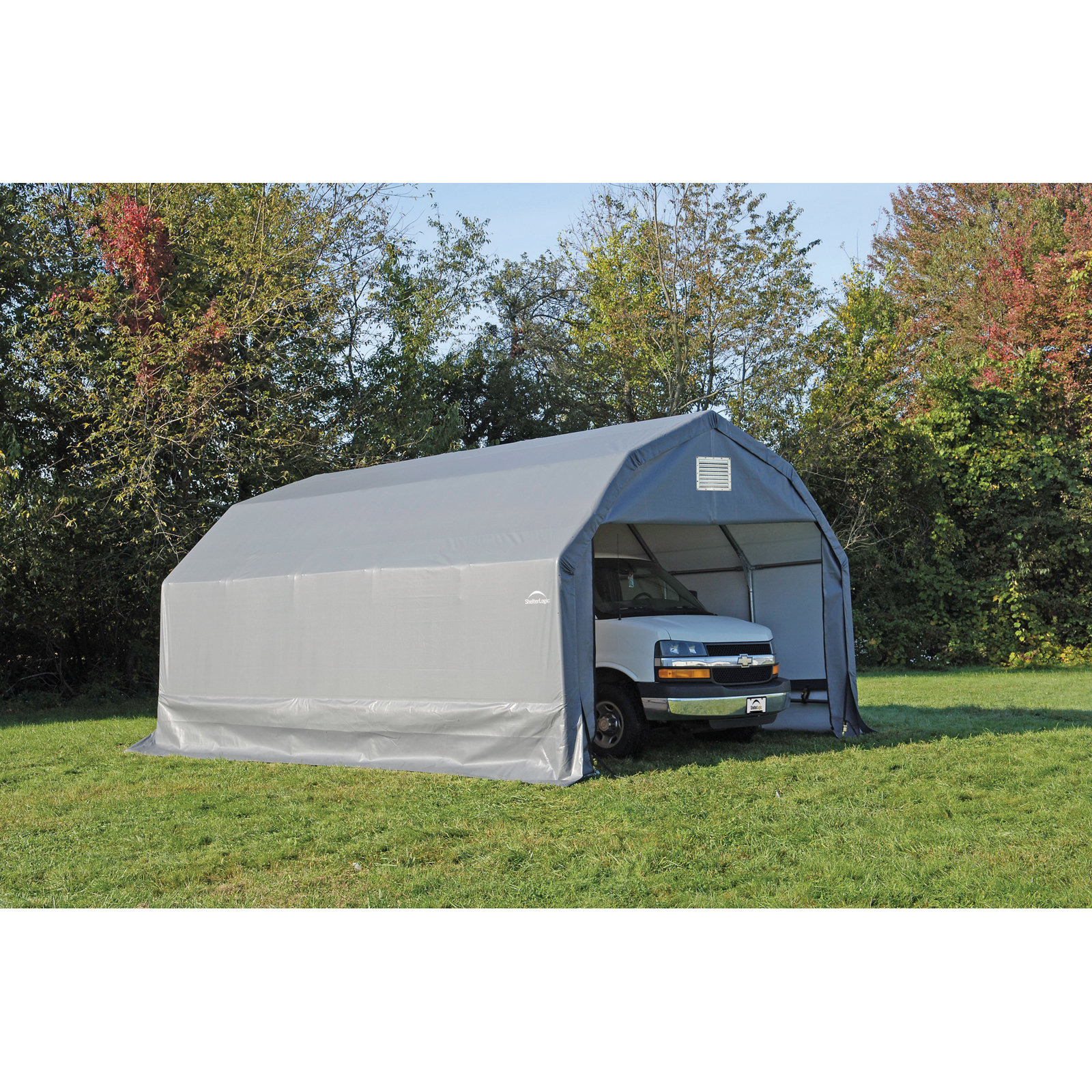 ShelterLogic ShelterCoat 12 x 28 ft. Garage Barn STD & Reviews | Wayfair