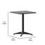 Table carrée pour l'intérieur et l'extérieur en aluminium à plateau lisse avec base Siward-921347168-848676356