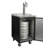 Kegco 0.69 cu. ft. Black Triple Tap Half Barrel (Full Size) and Mini Keg Freestanding Kegerator with Door Lock and Adjustable Temperature for Commercial Use