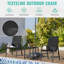 Stacking Patio Dining Armchair-933342352