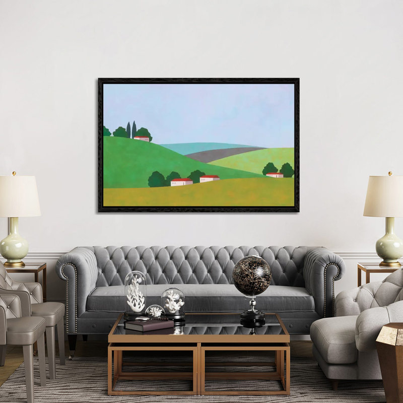 Amikam 1 Piece Painting on Canvas, 152.5 cm H x 101.5 cm W, Black Framed
