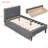 Upholstered Platform Bed With 2 Drawers
