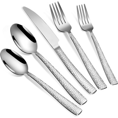 Silver Hammer Stainless Steel Tableware Set