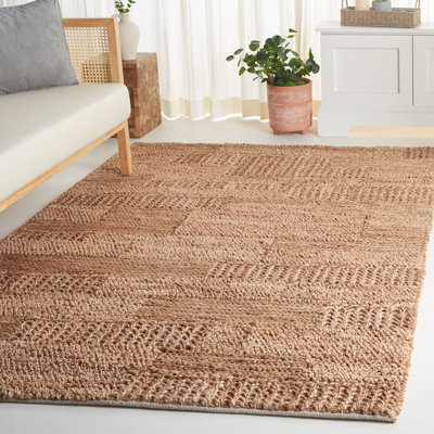 Adarryll Hand Woven Indian Hemp Cotton Rug in Natural