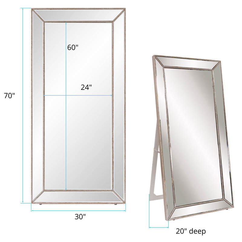 Jaisey Solid Wood Rectangle Mirror