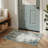Mignone Pavelina Abstract Machine Washable Grey/Ivory/Blue Indoor Area Rug With Non-Slip Backing-80233462