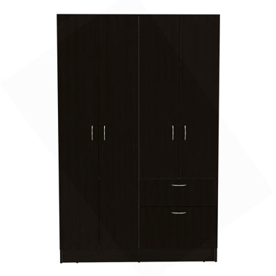 Armoire Alpes, chambre, noir / blanc