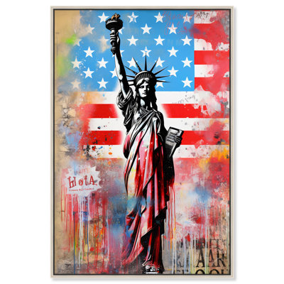 Urban Dreams of Liberty Canvas Urban Graffiti Wall Art by Notoriart