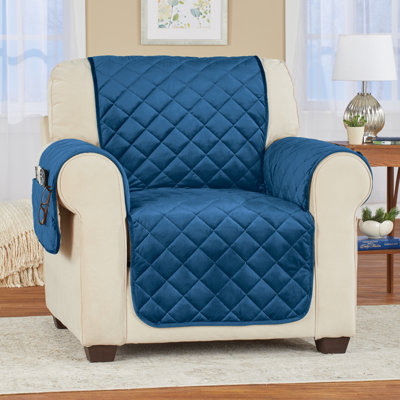 Novie Polyester Box Cushion Armchair Slipcover