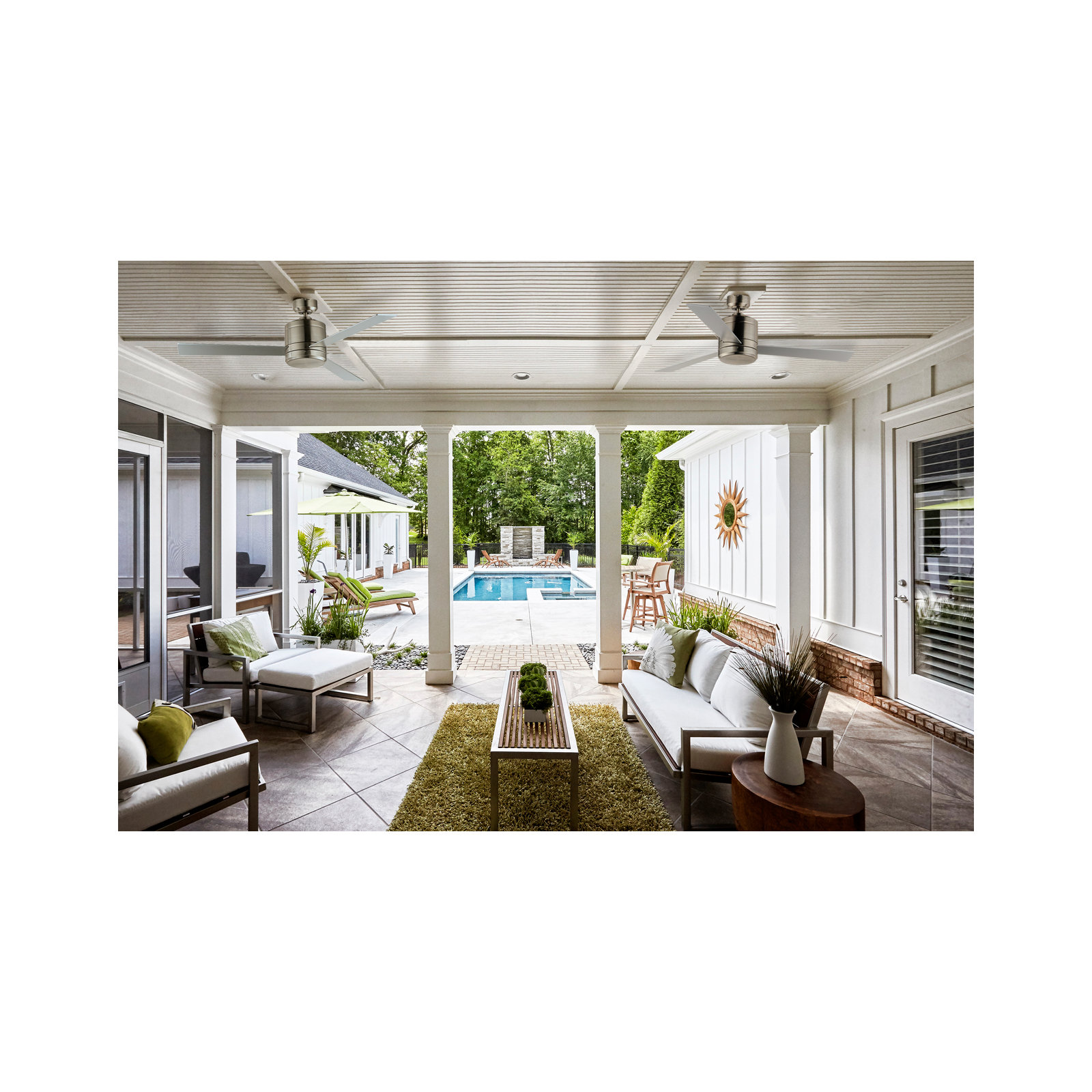Vanna 52'' 3 Blade Ceiling Fan, Satin Nickel