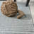 Ryansh High-Low Minimalist Scandi Striped Blue/Ivory Indoor/Outdoor Rug-1288132091
