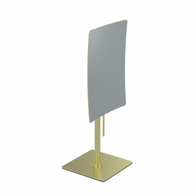 Radene Rectangle Mirror, Brushed Brass