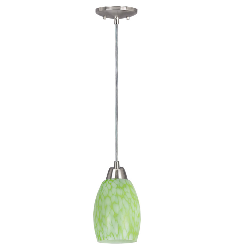 1-Light Hanging Socket Mini Pendant Kit, Satin Nickel