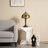 Tiffany Style Sunflower Stained Glass Table Lamp, Antique Bronze Resin Base, E26 Warm Bulb Included, Vintage Accent Light
