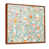 Toile avec cadre flottant brun