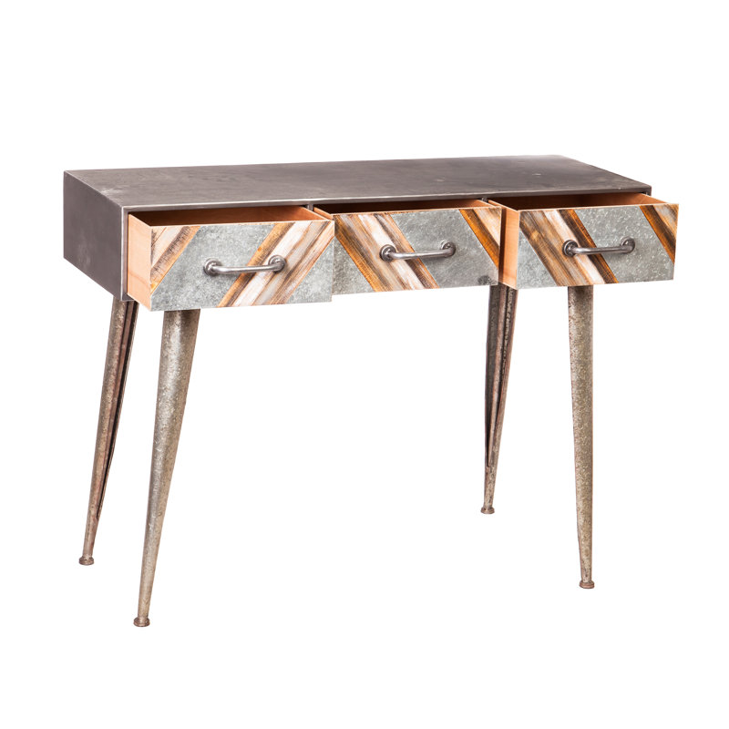 Console en métal et bois hall Clive