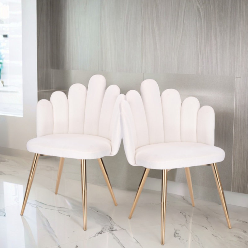 Chaise Tishonda, Blanc / Blanc