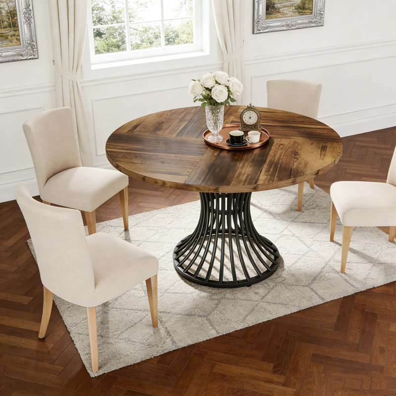 Table de salle à manger Farmhouse, Noir et brun