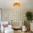 2-Light Boho Brown Hemp Rope Shade Flush Mount