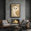 Art mural encadré abstrait rétro antique classique pour chambre à coucher