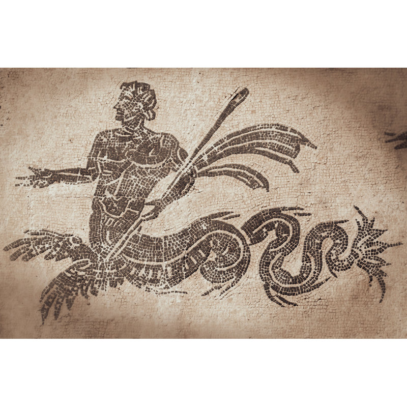 Triton Mosaic, 29" H x 40" W, White
