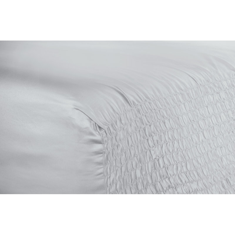 500 Thread Count Cotton BedTite Tight Grip Sheet Set, Queen Sheet Set with 2 Pillowcases, White