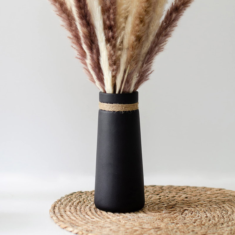 Ceramic / Porcelain Table Vase, Black