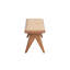 Banc en rotin et finition naturelle