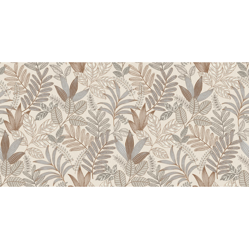 Papier peint taupe Allure Foliage, Taupe